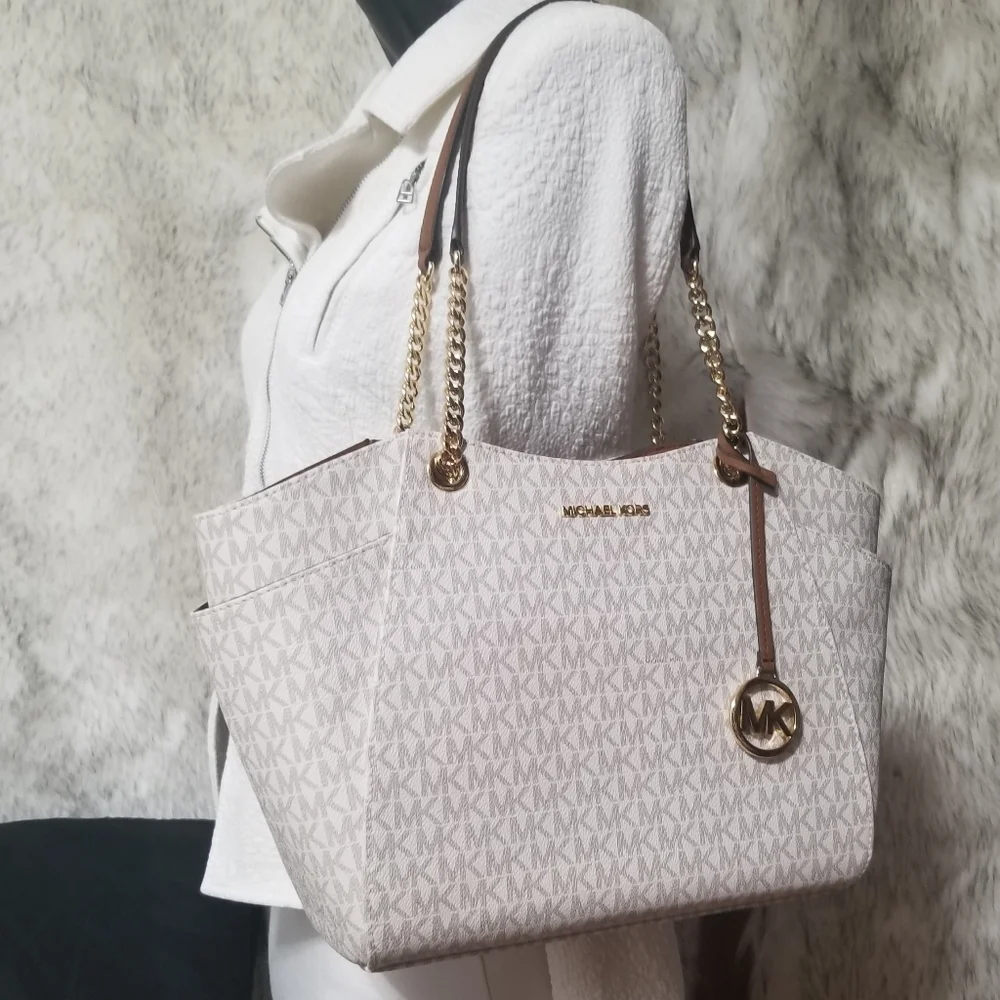🔥 NWT MICHAEL KORS 2 SET DESIGNER Shoulder Purse Bag + Wristlet Matching - Picture 2 of 10